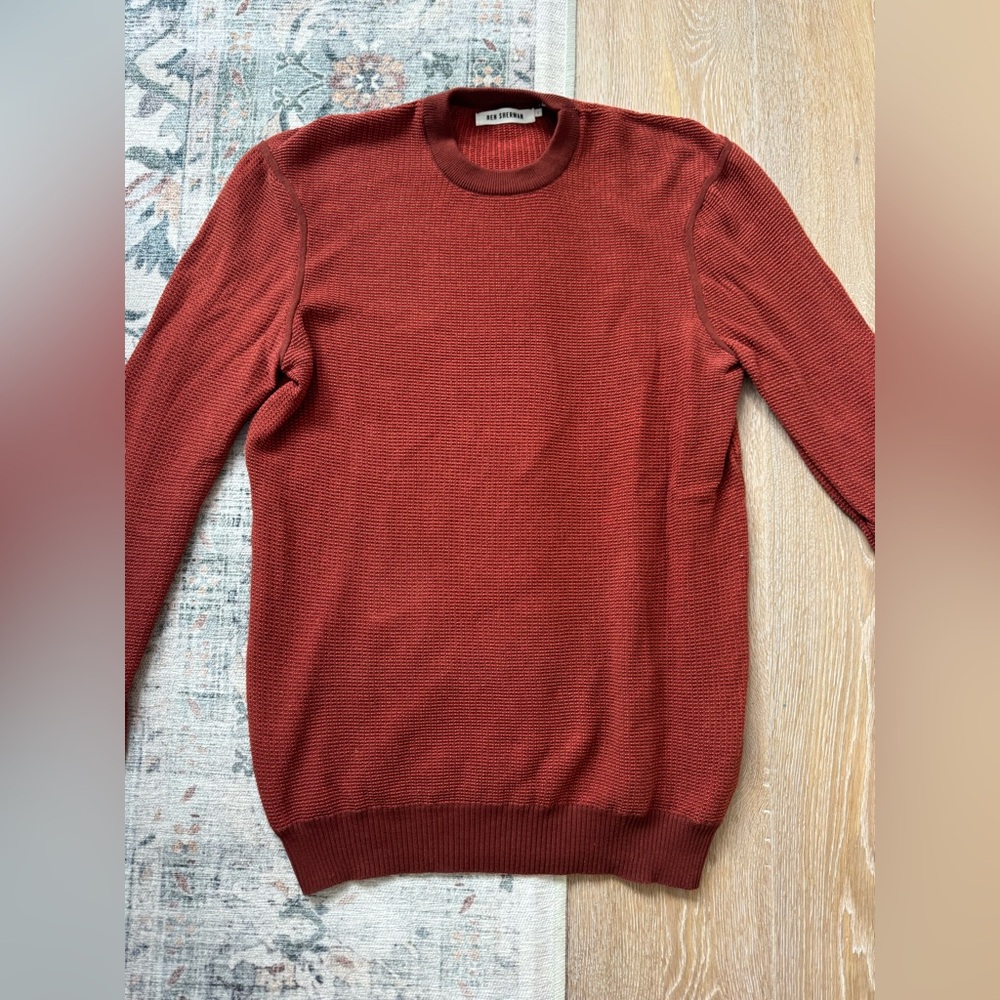Men's Ben Sherman Rust Knit Sweater Size Large
